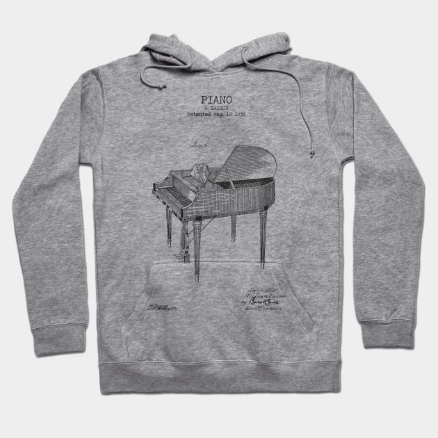 PIANO Hoodie by Dennson Creative